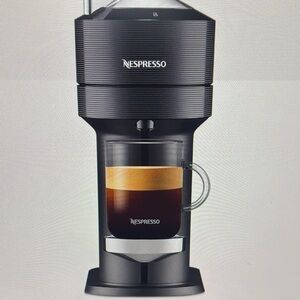 Nespresso Glossy Black Coffee Maker